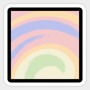 Circle Of Soft Seasonal Colors Sticker